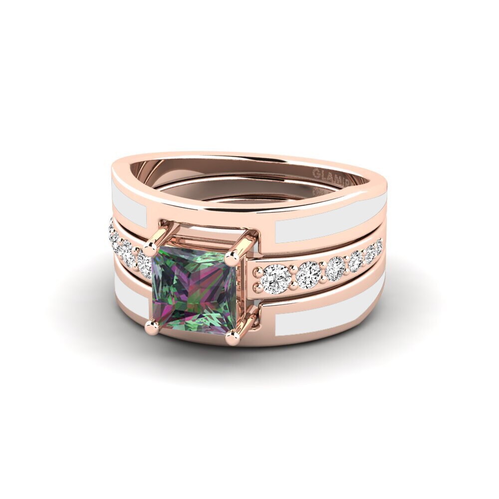 Mystic Topas Ring Andode SET