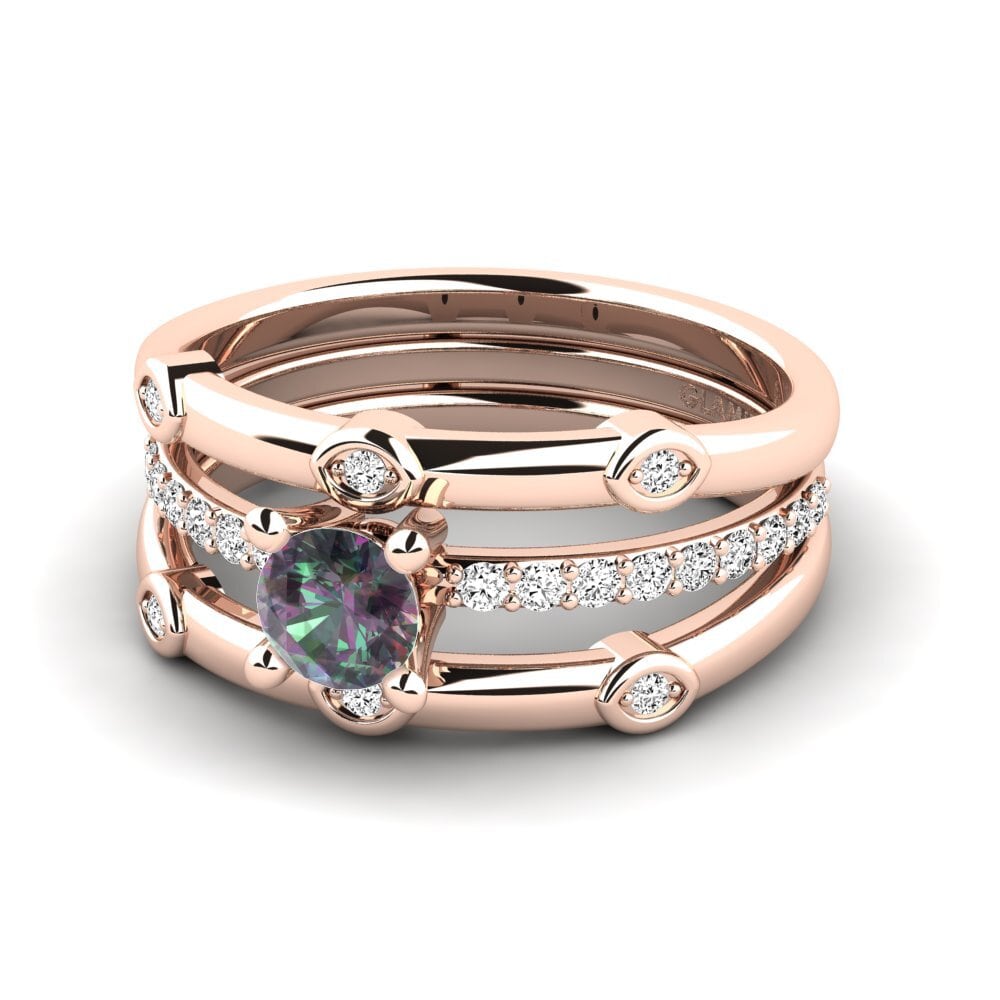 Topacio Místico Anillo Cynigo SET