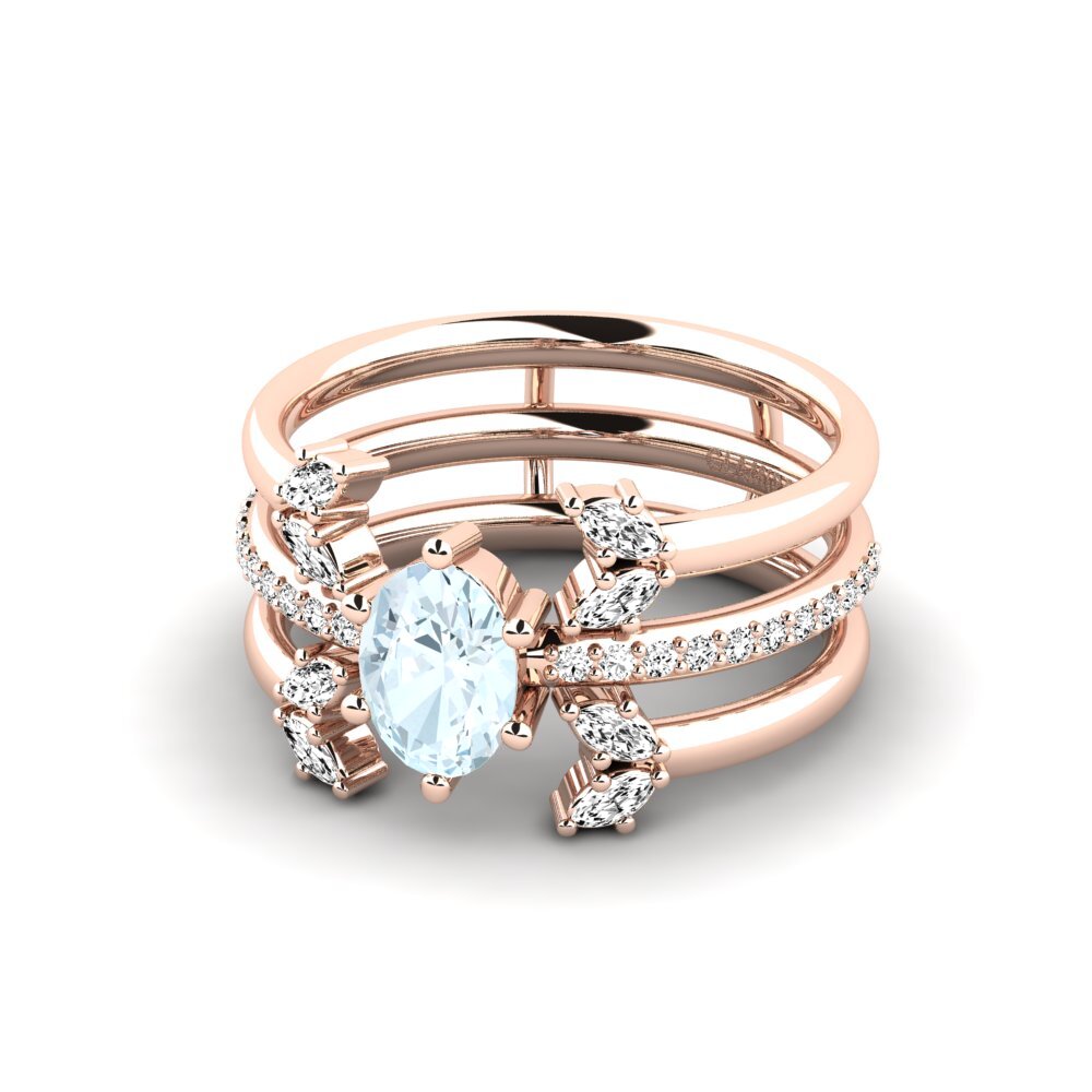Aquamarine Ring Ebriar SET