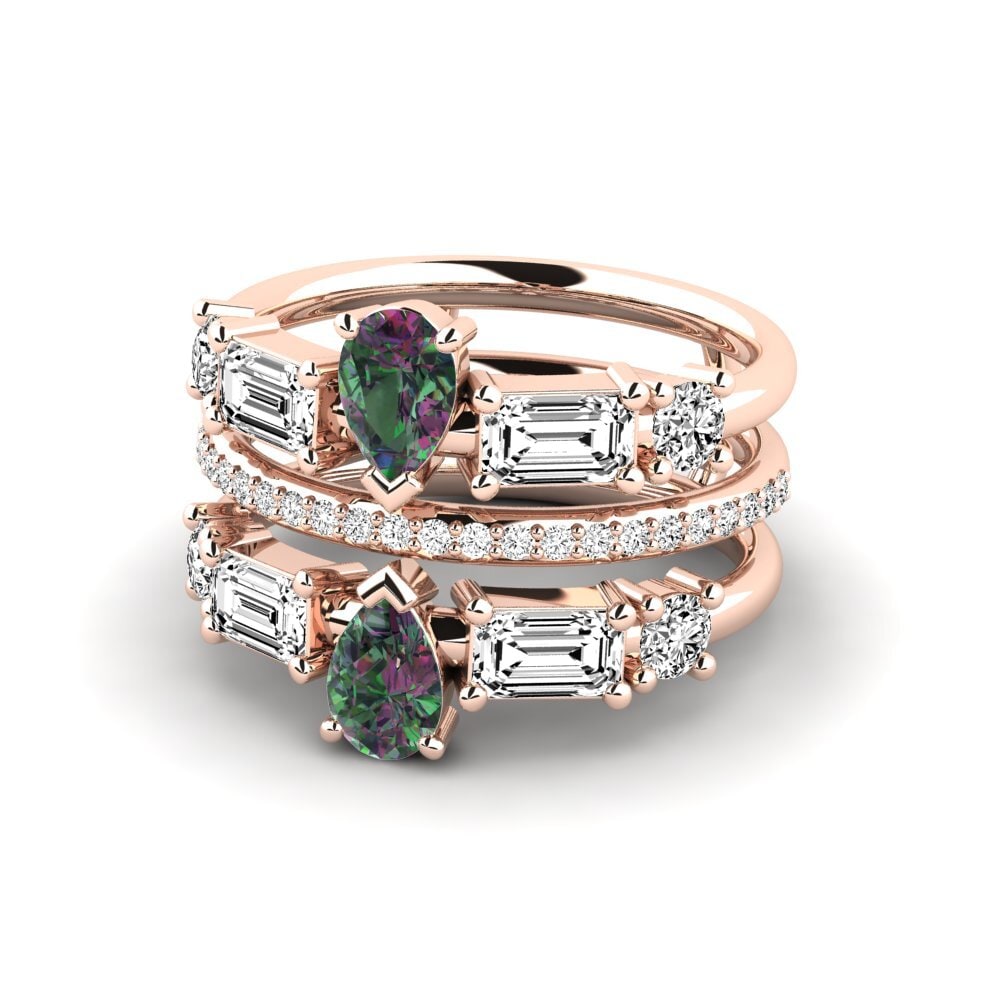 Topacio Místico Anillo Ethicas SET