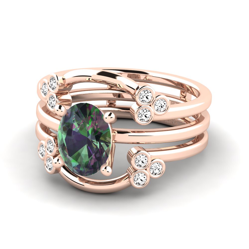 Topacio Místico Anillo Hyunwoo SET
