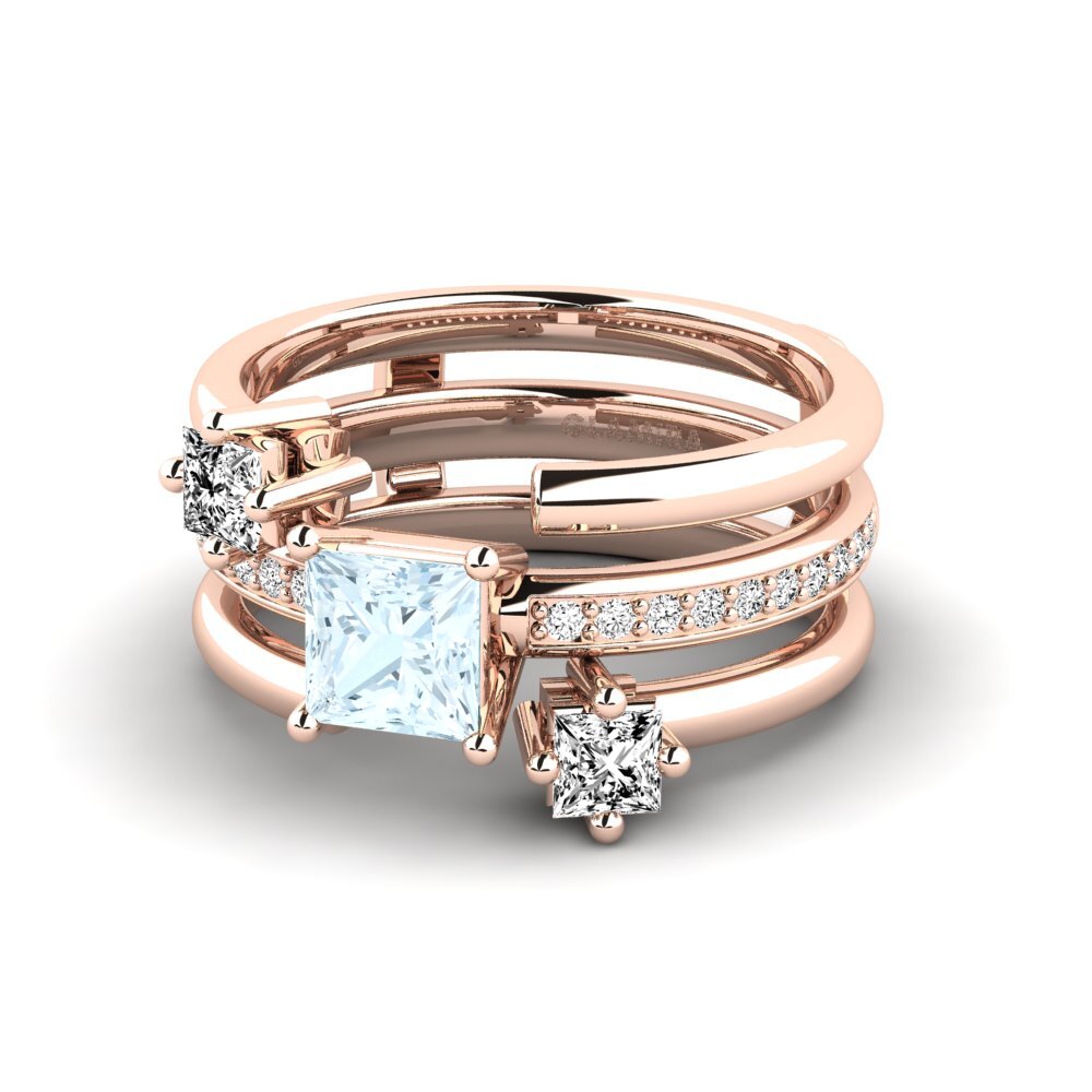 Aquamarine Ring Isell SET