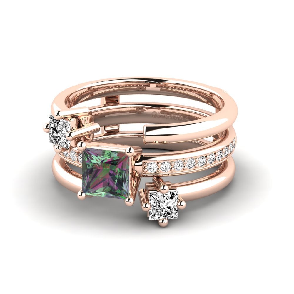 Topacio Místico Anillo Isell SET