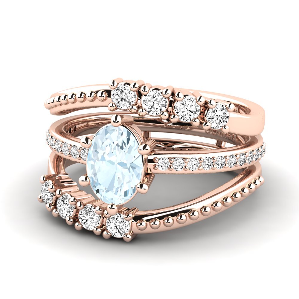 Aquamarine Ring Knonpo SET