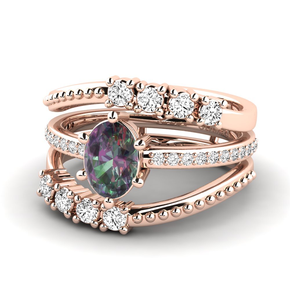 Topacio Místico Anillo Knonpo SET