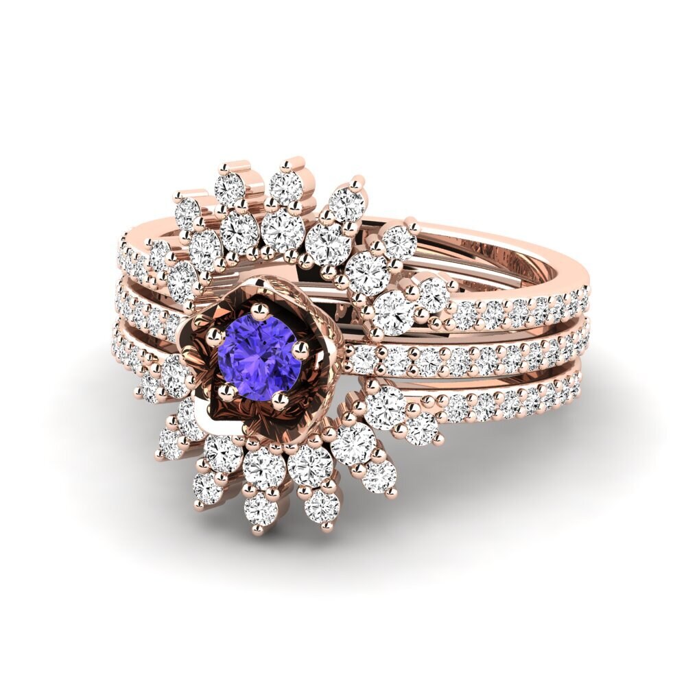 Tanzanita Anillo Lifigi SET