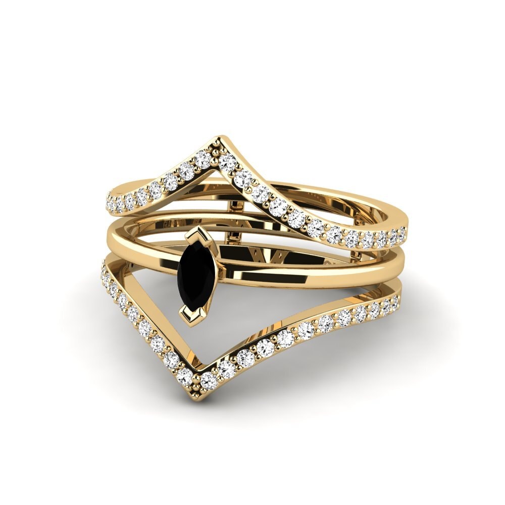 Ónix Negro Anillo Btob SET