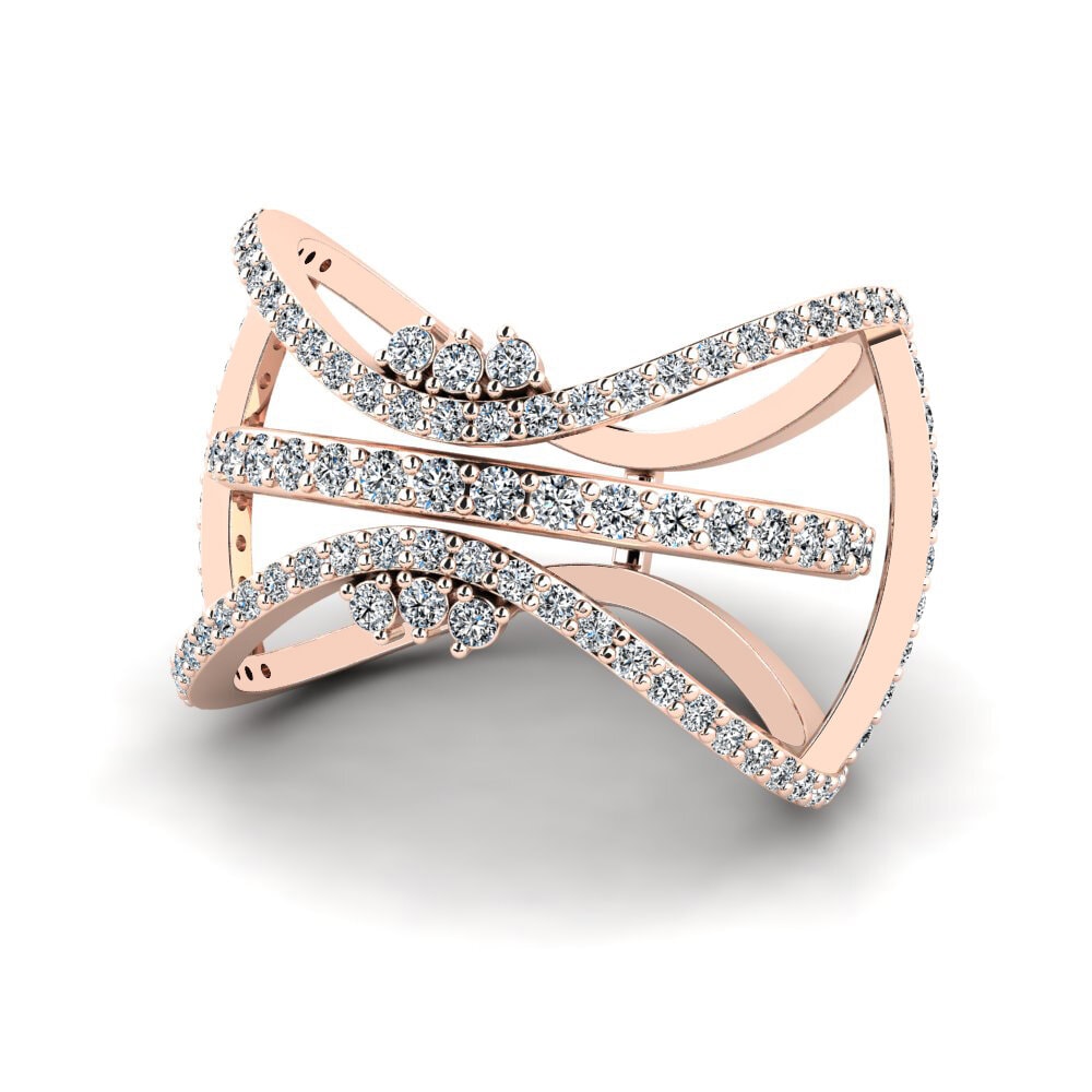 Rotgold 585 Ringe Elomand SET
