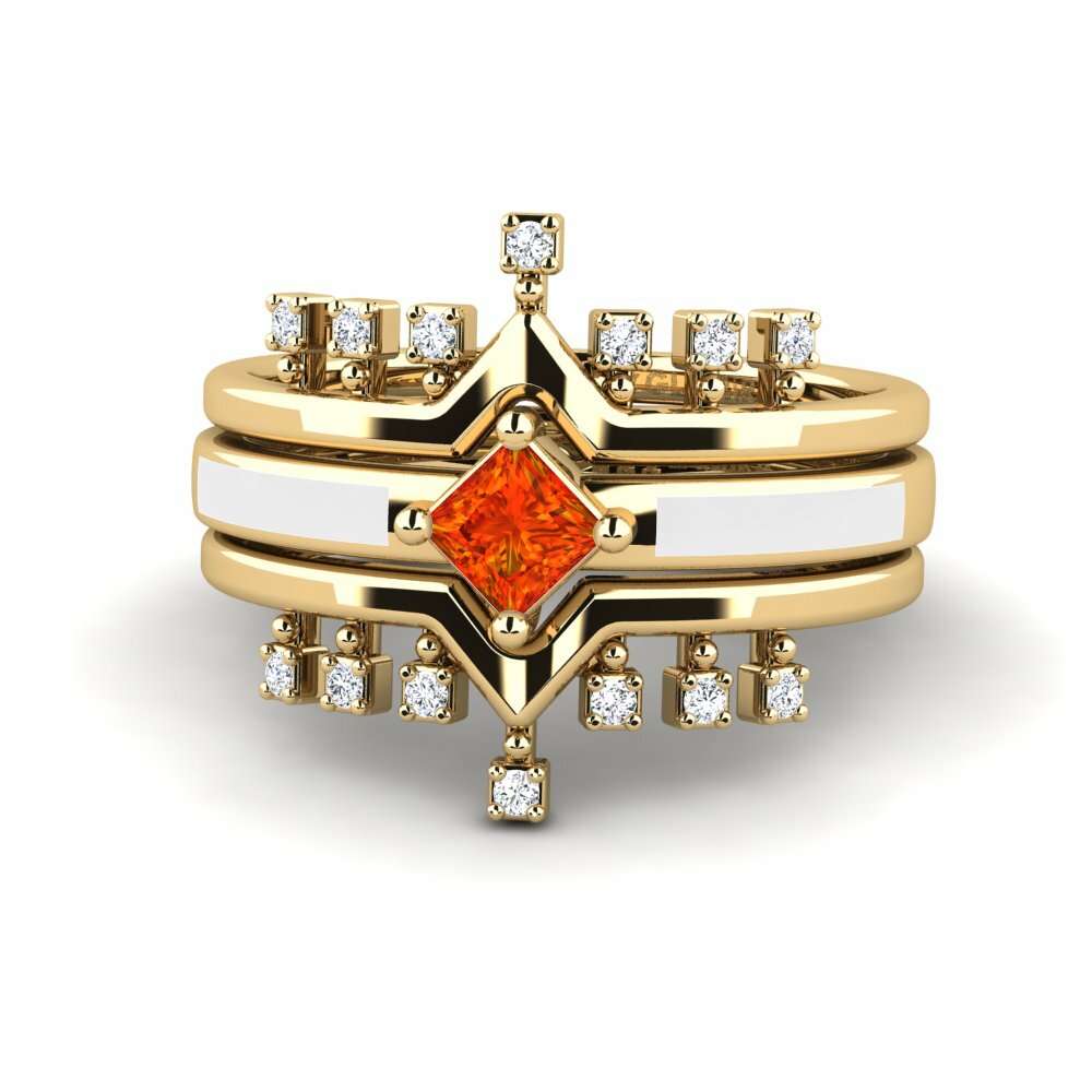 Bagues Saphir orange Enhancer