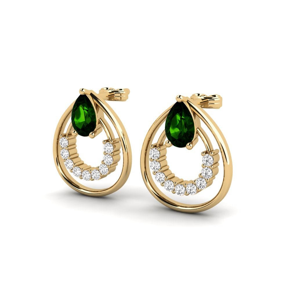 Green Tourmaline Women's Earring Aderna