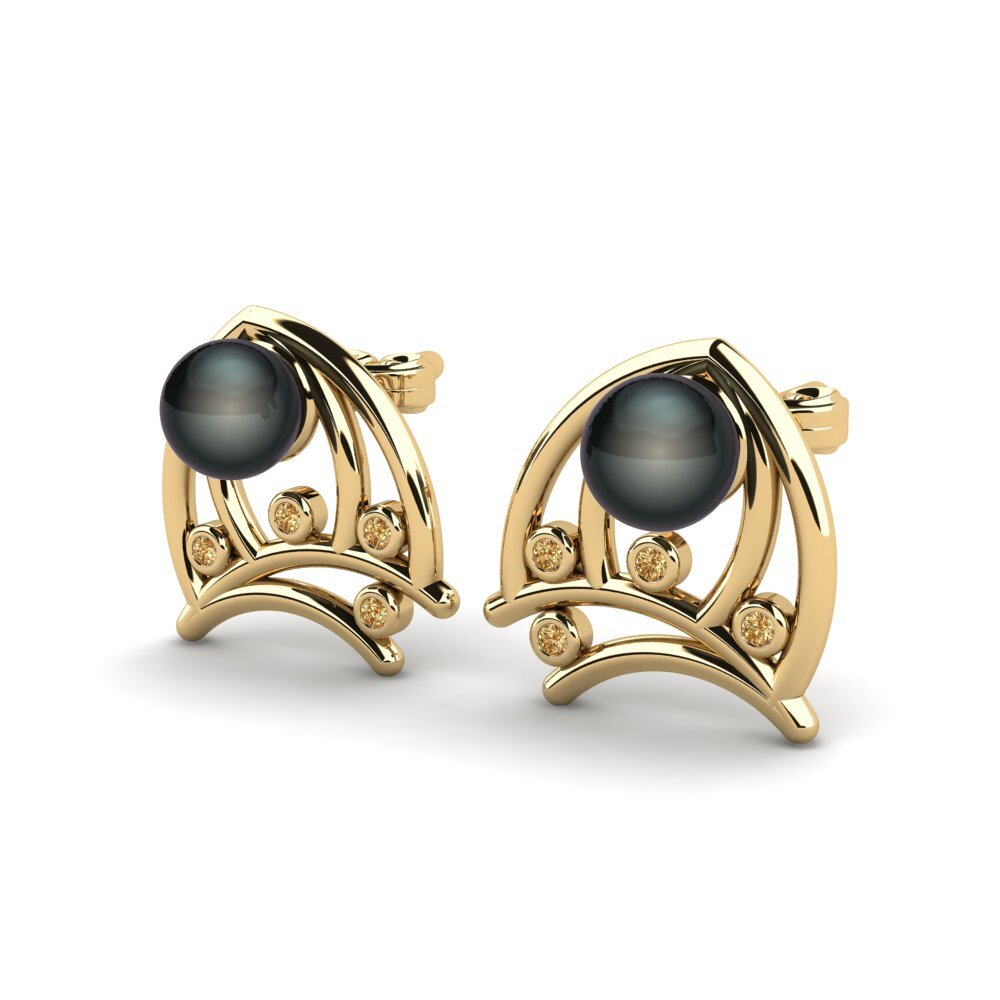 Brown Diamond Women's Earring Abrienda
