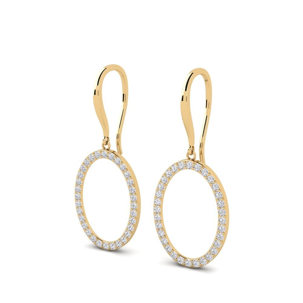 Labor-gezüchteter Diamant Damen ohrring Accino