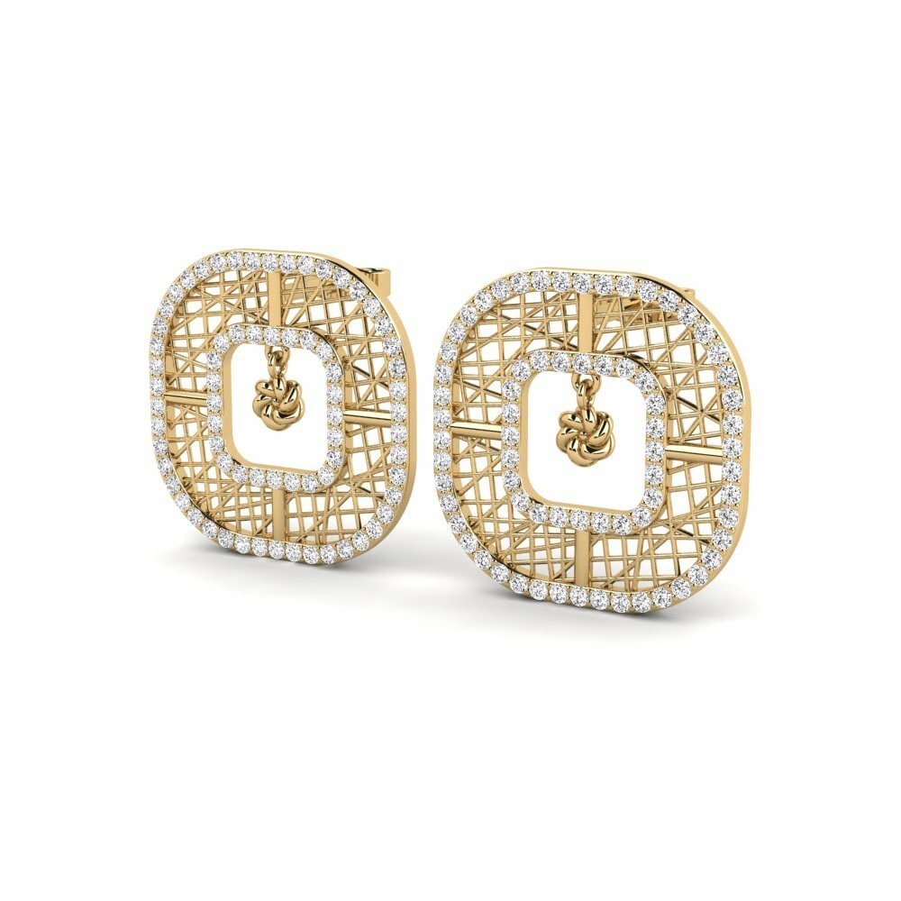 Moissanite Boucle d'oreille femme Adentionie