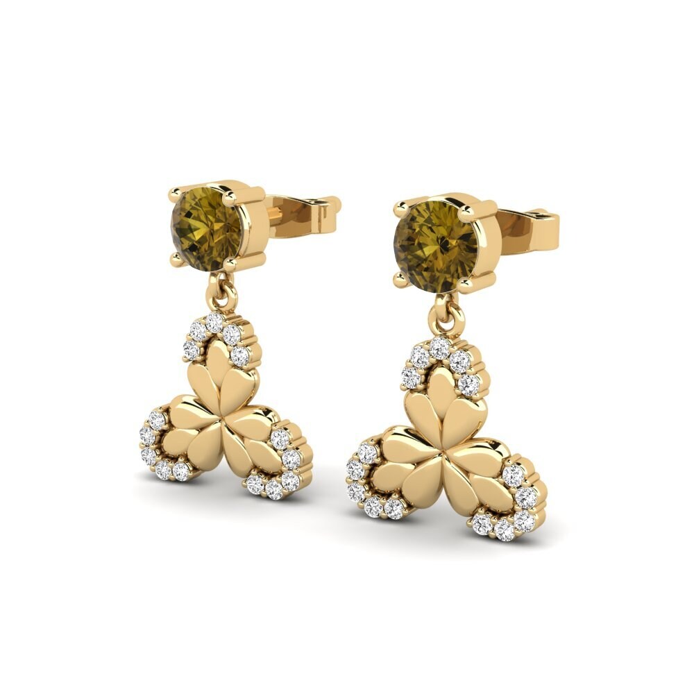 Brown Zircon Women's Earring Erolats