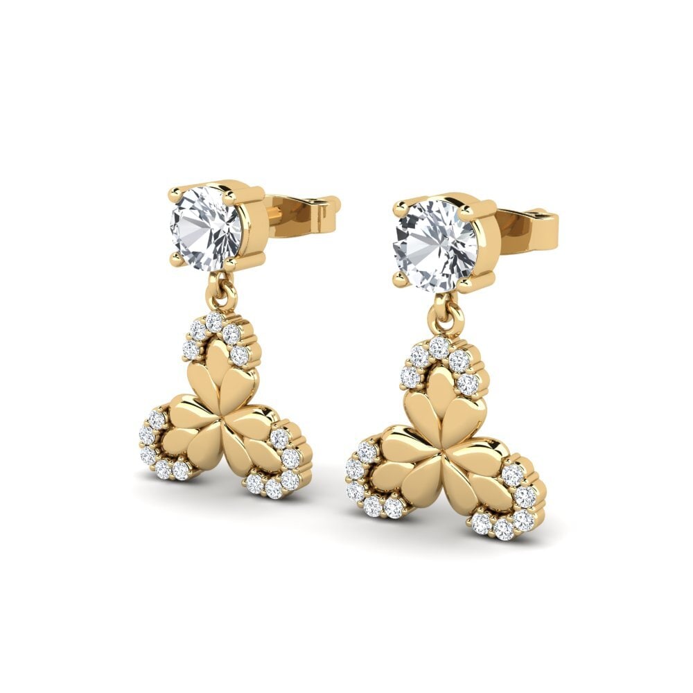 White Zircon Women's Earring Erolats