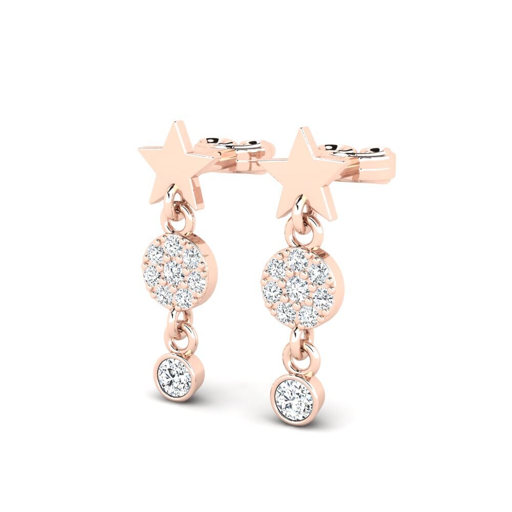 14ct Rose Gold Women's Earring Lenyyse
