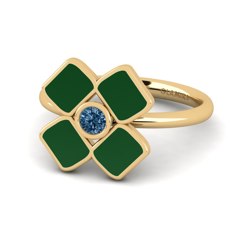 Blauer Diamant Ring Arroketo