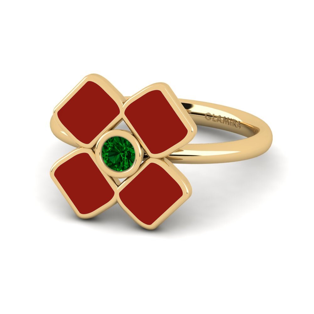 Grüner Zirkonia Ring Arroketo