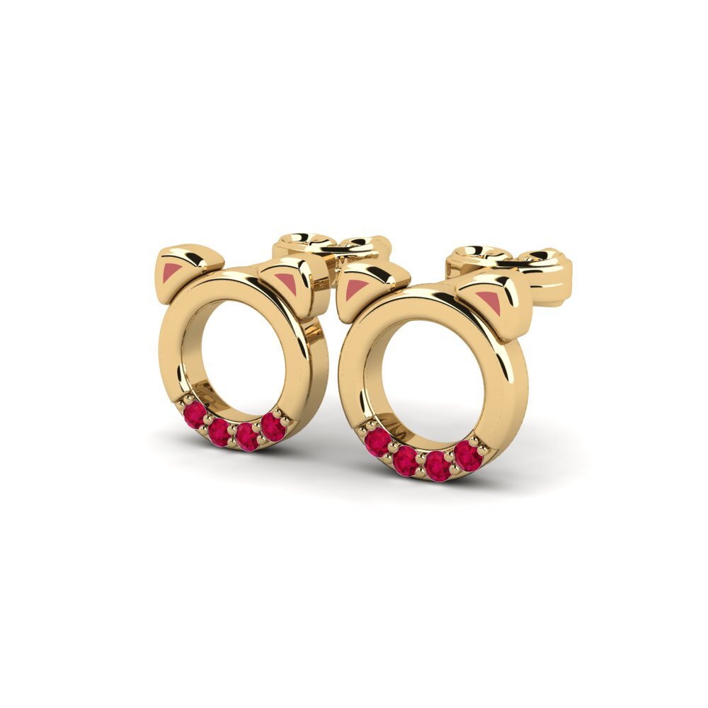 Ruby Kid's Earring Ligure