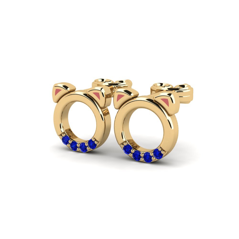 Sapphire Kid's Earring Ligure