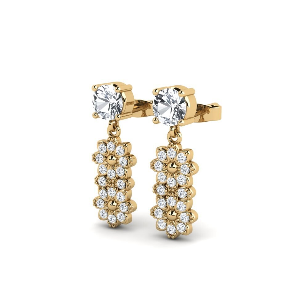 White Zircon Women's Earring Aprour