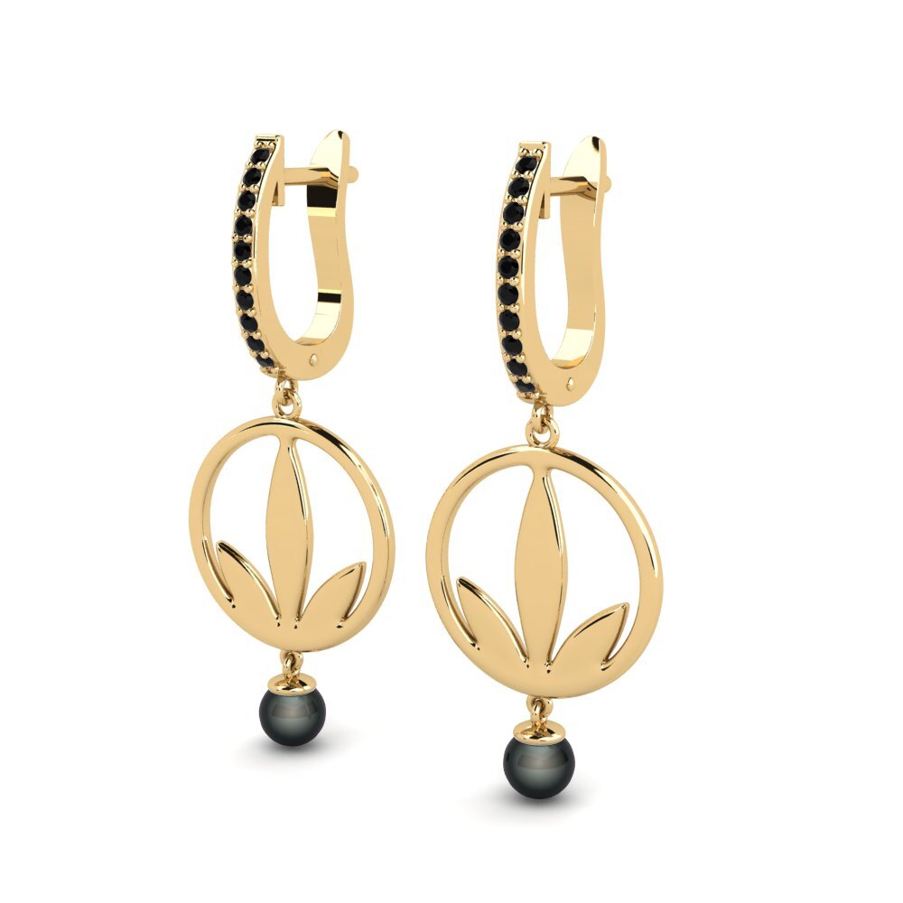 Black Diamond Women's Earring Ayvels