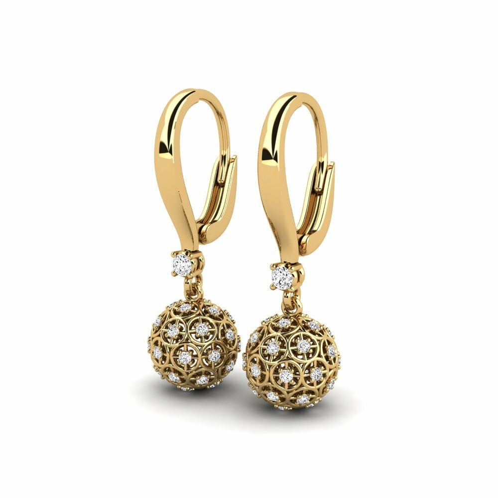Moissanite Boucle d'oreille femme Daglotajan