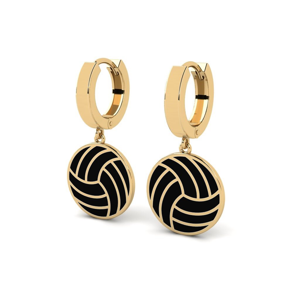 9k Oro Amarillo Pendientes Amipa