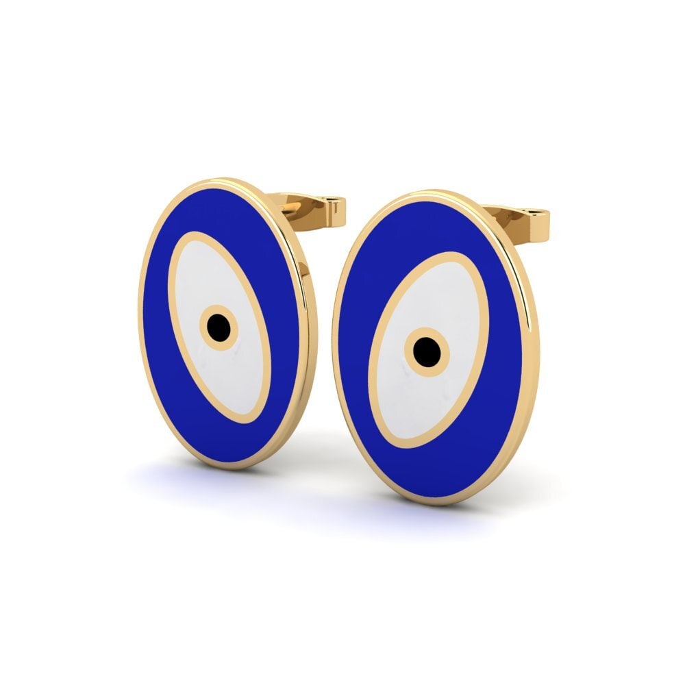 9k Oro Amarillo Pendientes Aprinn