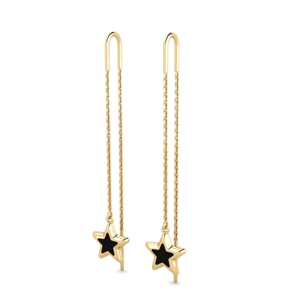 9k Oro Amarillo Pendientes Egrapa