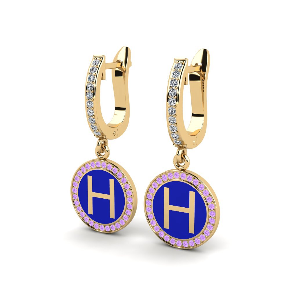 Amethyst Women's Earring Elmolt - H