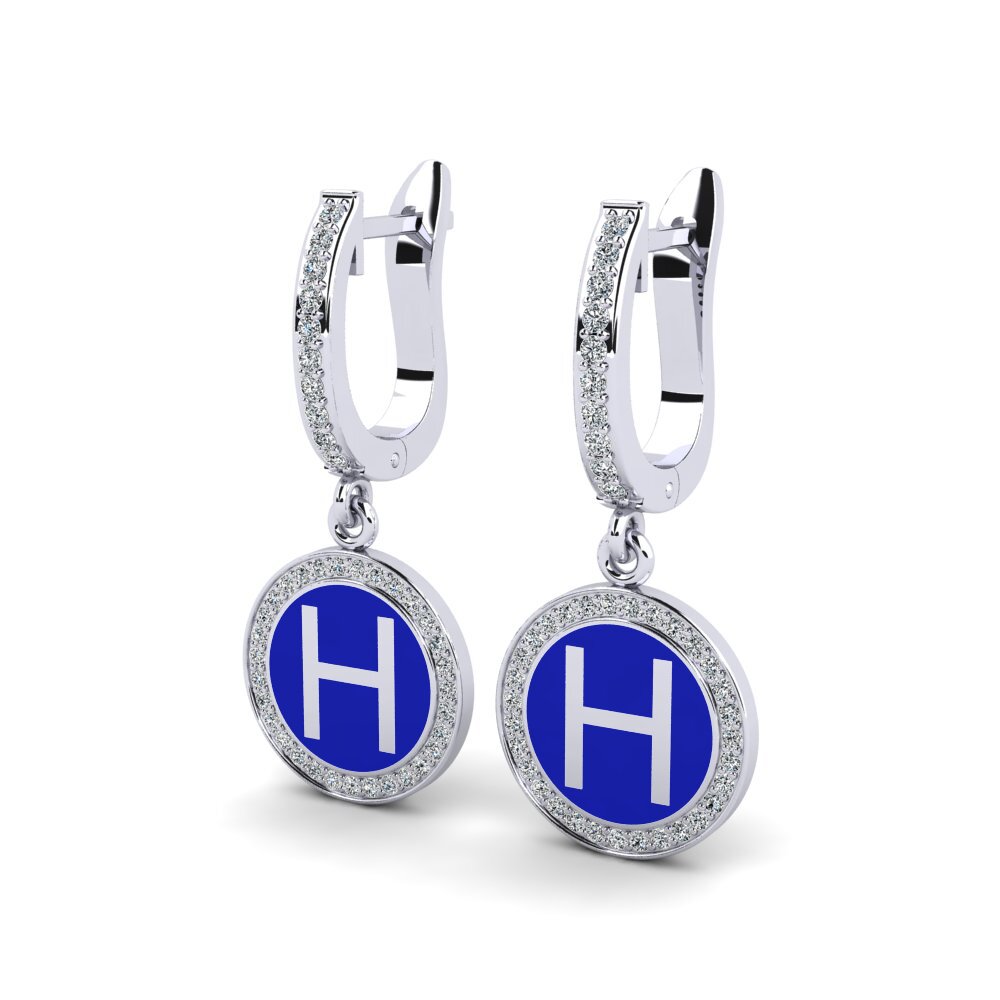 950 Platinum Women's Earring Elmolt - H
