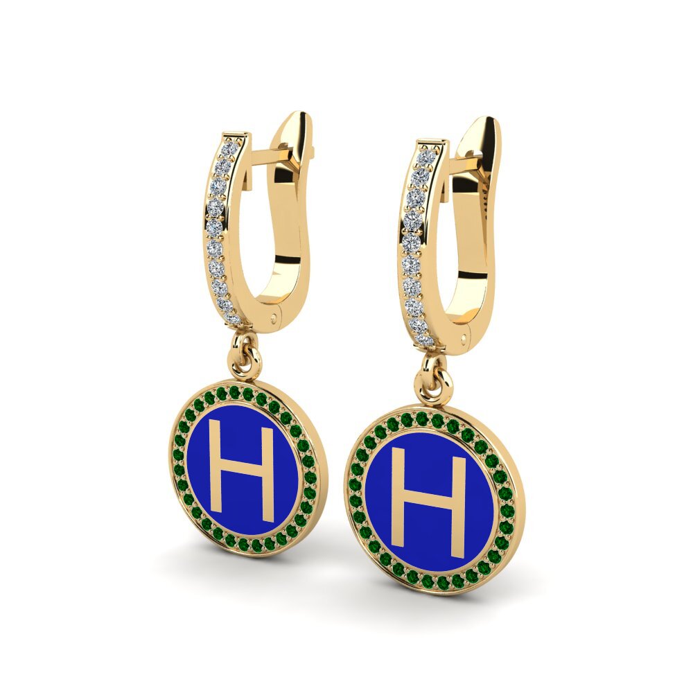Green Zirconia Women's Earring Elmolt - H