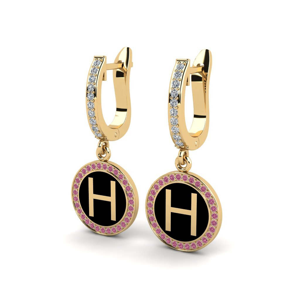 Rhodolite Garnet Women's Earring Elmolt - H