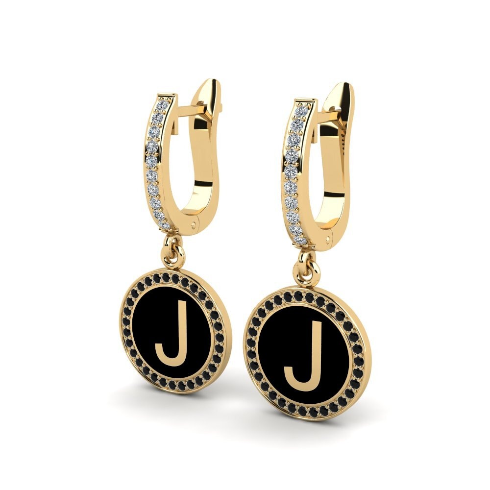 Black Sapphire Women's Earring Elmolt - J