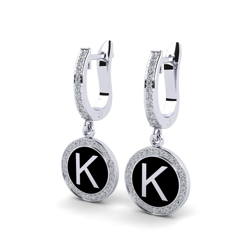 950 Platina Dames Oorbellen Elmolt - K