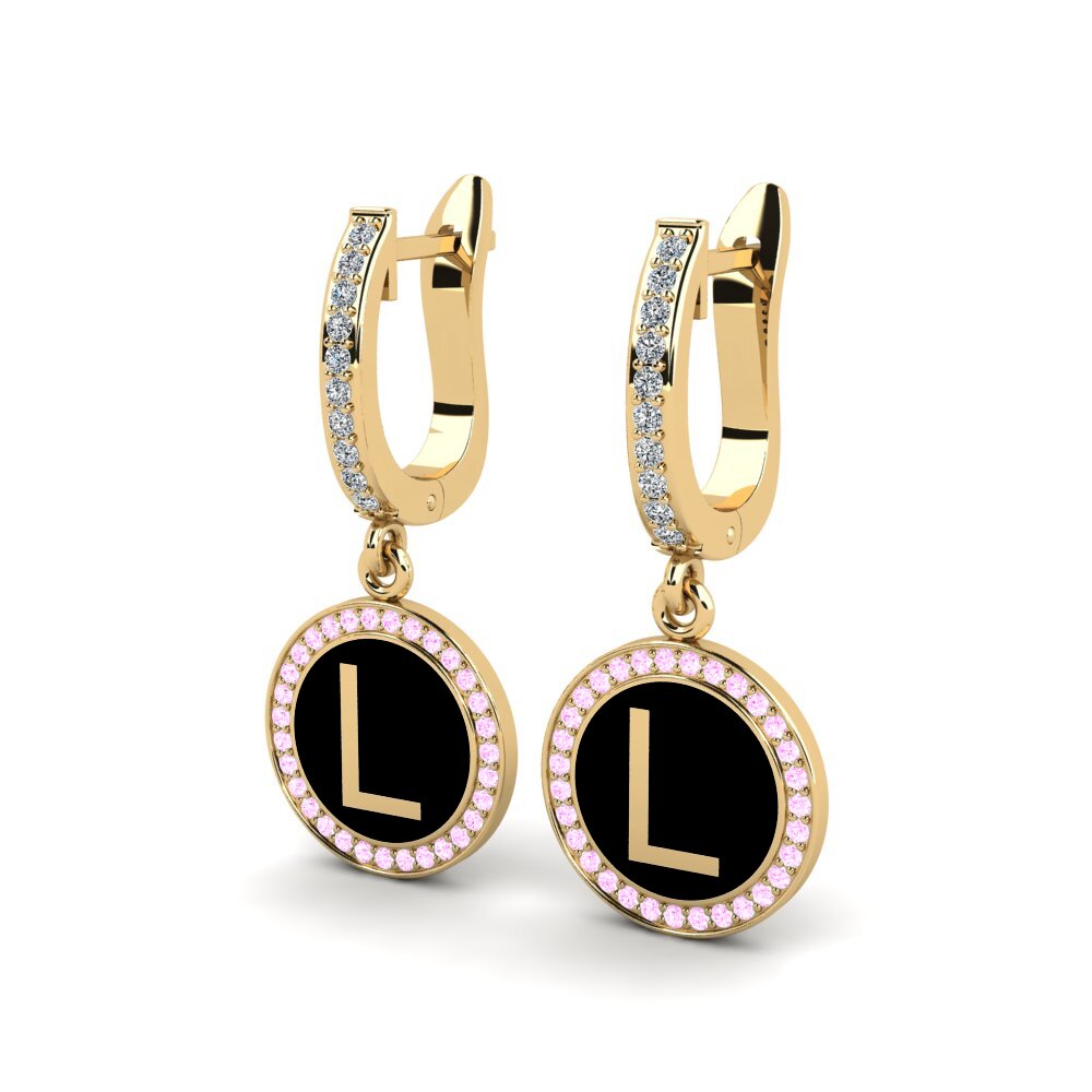 Pink Sapphire Women's Earring Elmolt - L