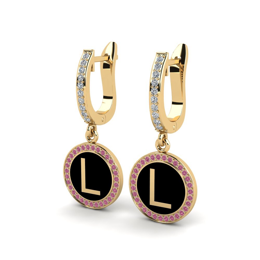 Rhodolite Garnet Women's Earring Elmolt - L