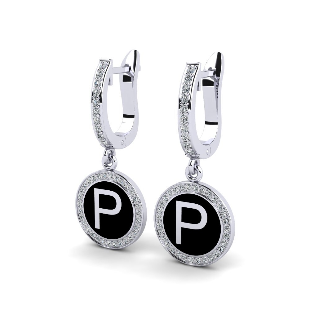White Silver Women's Earring Elmolt - P