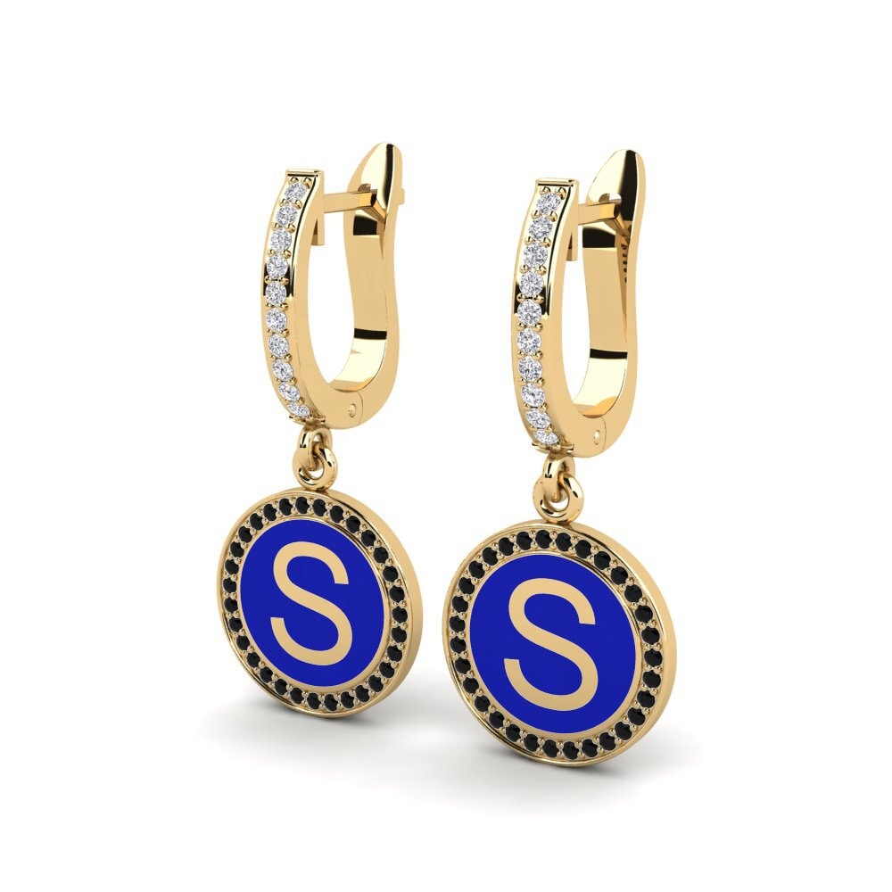 Black Sapphire Women's Earring Elmolt - S