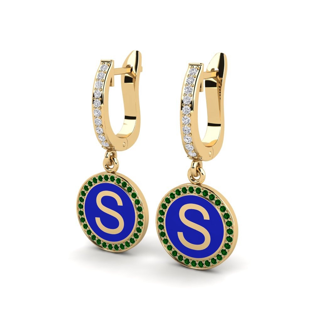 Green Zirconia Women's Earring Elmolt - S