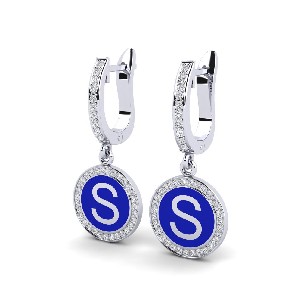 950 Platinum Women's Earring Elmolt - S