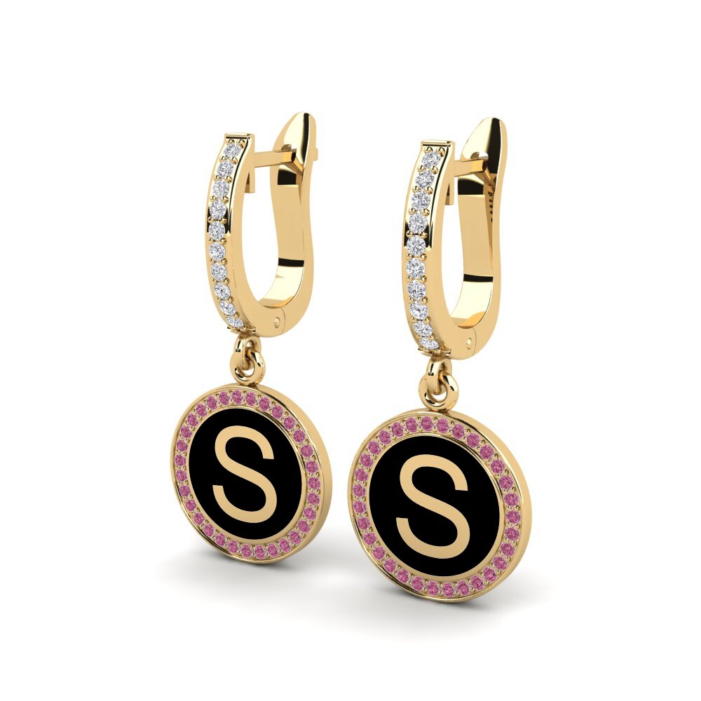 Rhodolite Garnet Women's Earring Elmolt - S