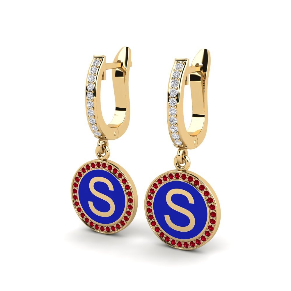 Red Zirconia Women's Earring Elmolt - S