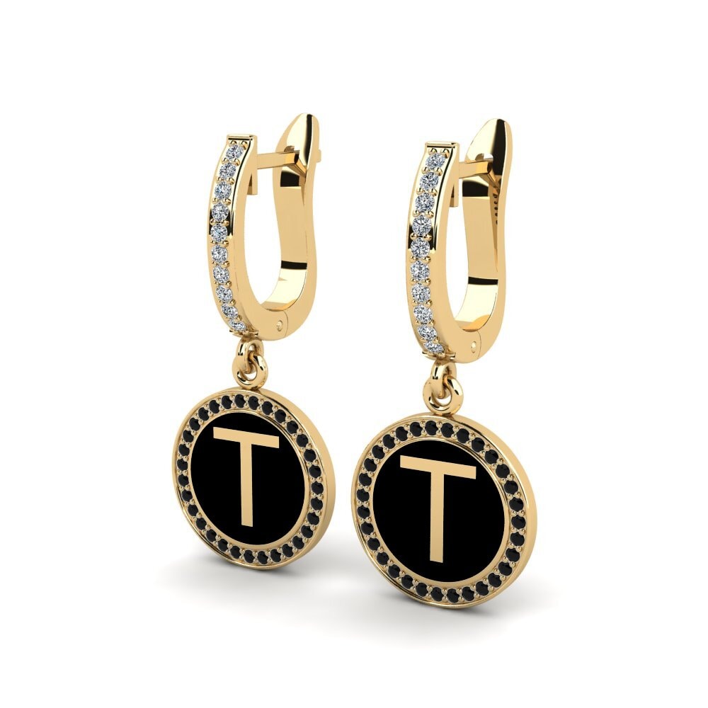 Black Sapphire Women's Earring Elmolt - T