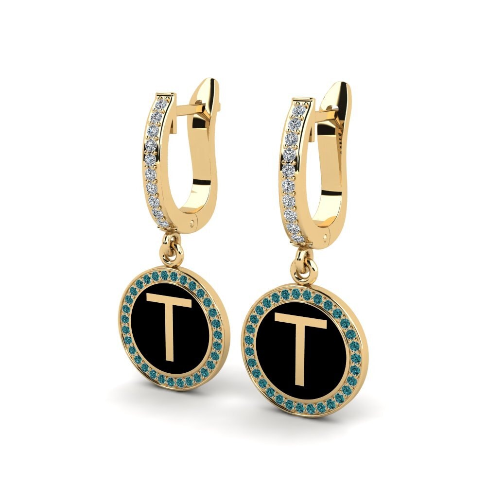 Blue Diamond Women's Earring Elmolt - T