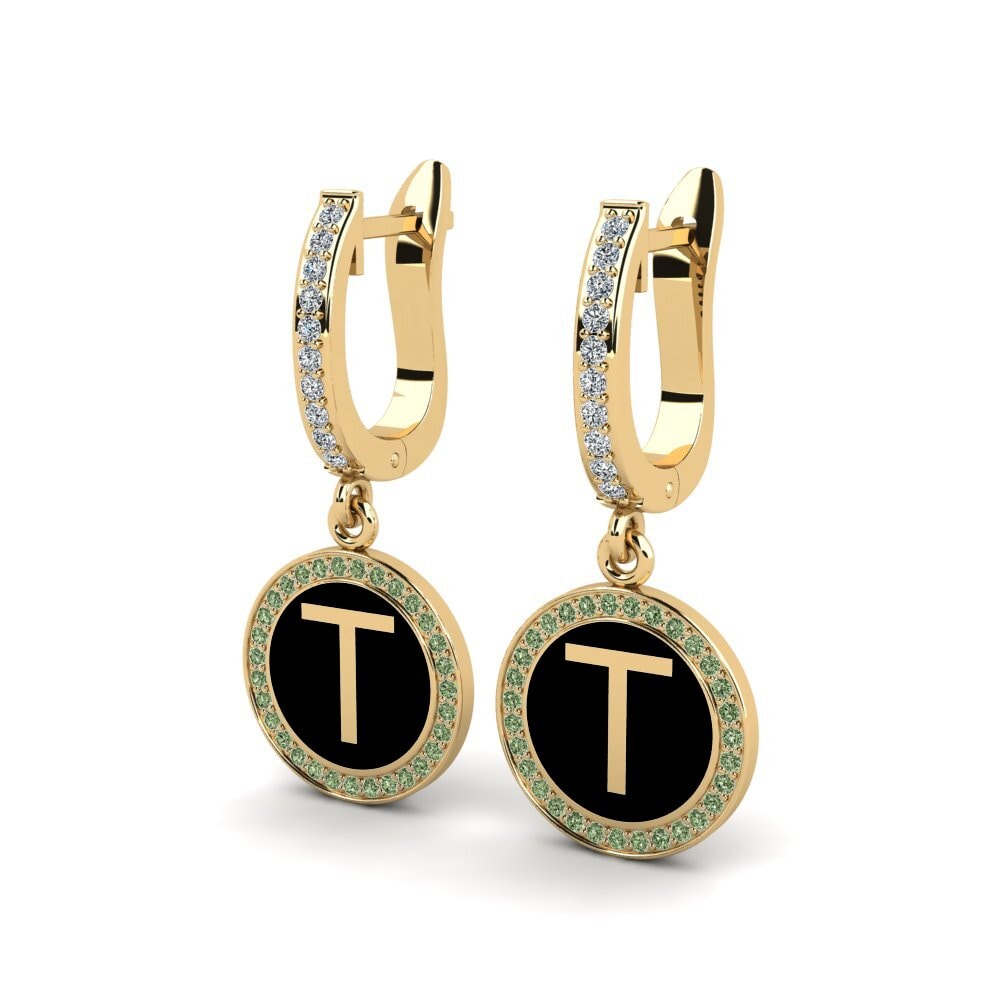 Green Diamond Women's Earring Elmolt - T