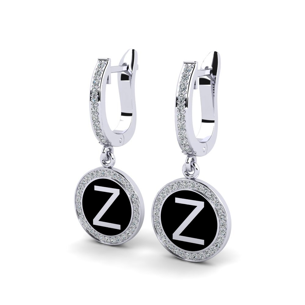 950 Platina Dames Oorbellen Elmolt - Z