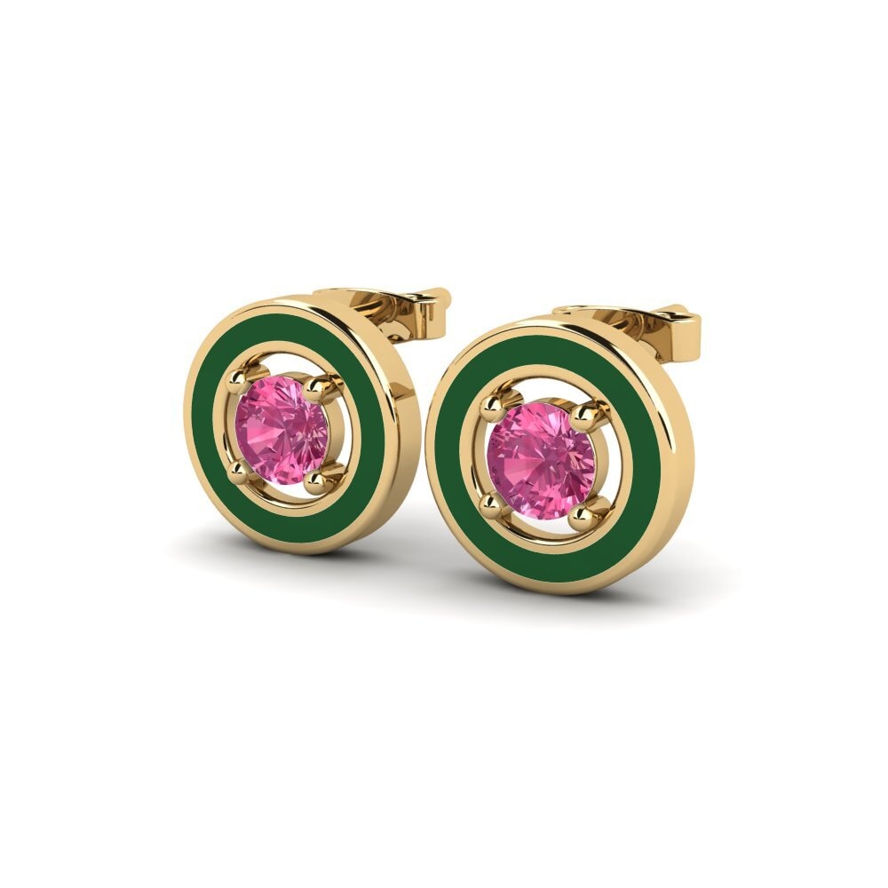 Pink Tourmaline Women's Earring Ausce