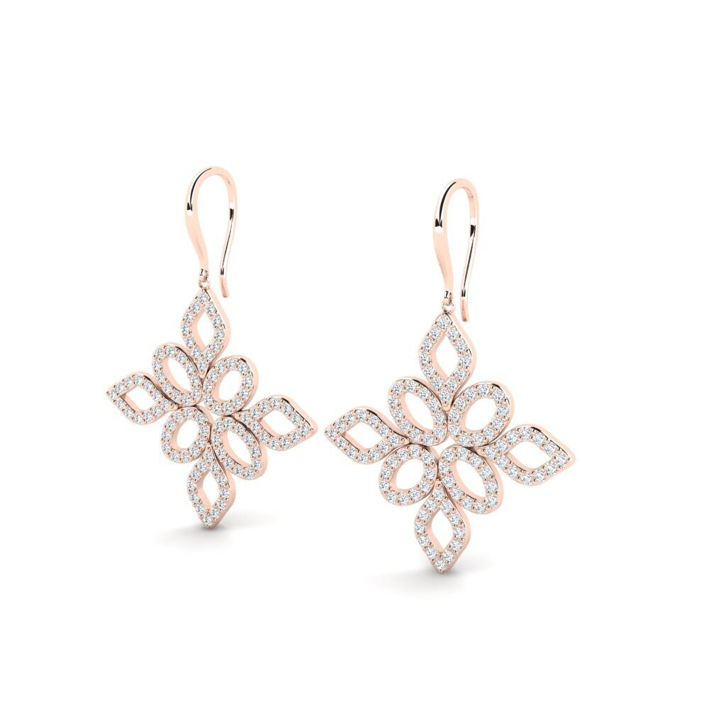 14ct Rose Gold Women's Earring Gneald